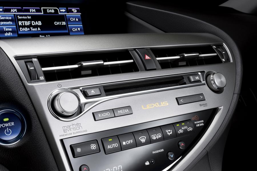 Детали интерьера Lexus RX450h 2012 года  (EU) (фото 4 из 25)